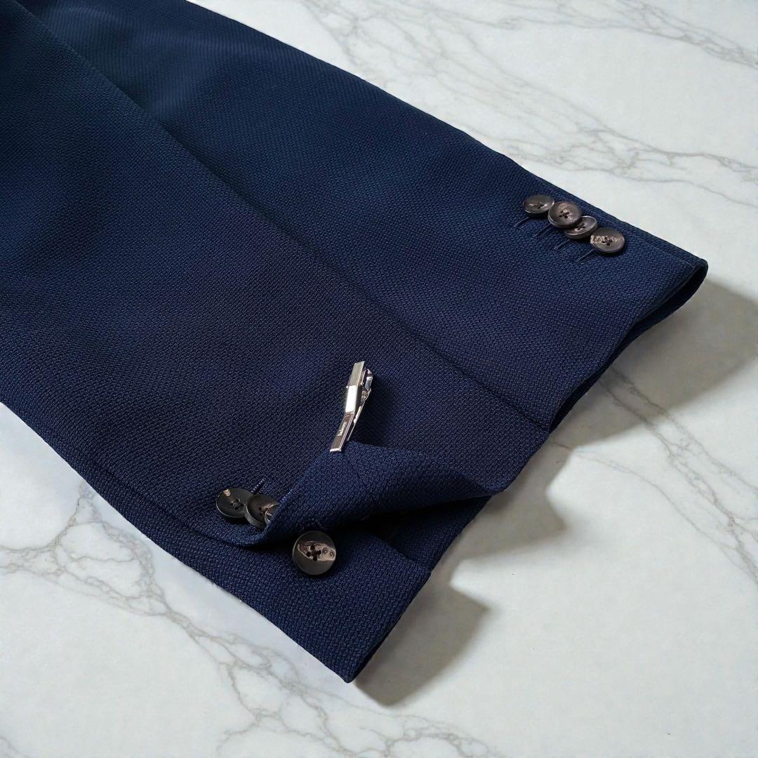 未使用級 LARDINI テーラードジャケット ウールホップサック 46