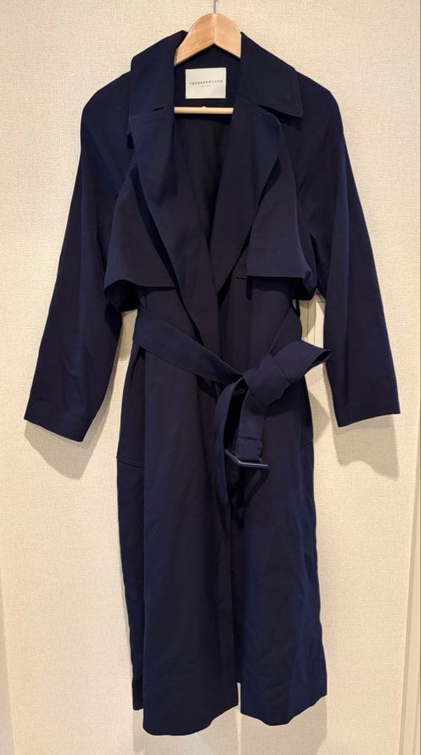 トゥモローランド トレンチコート　ネイビー　美品