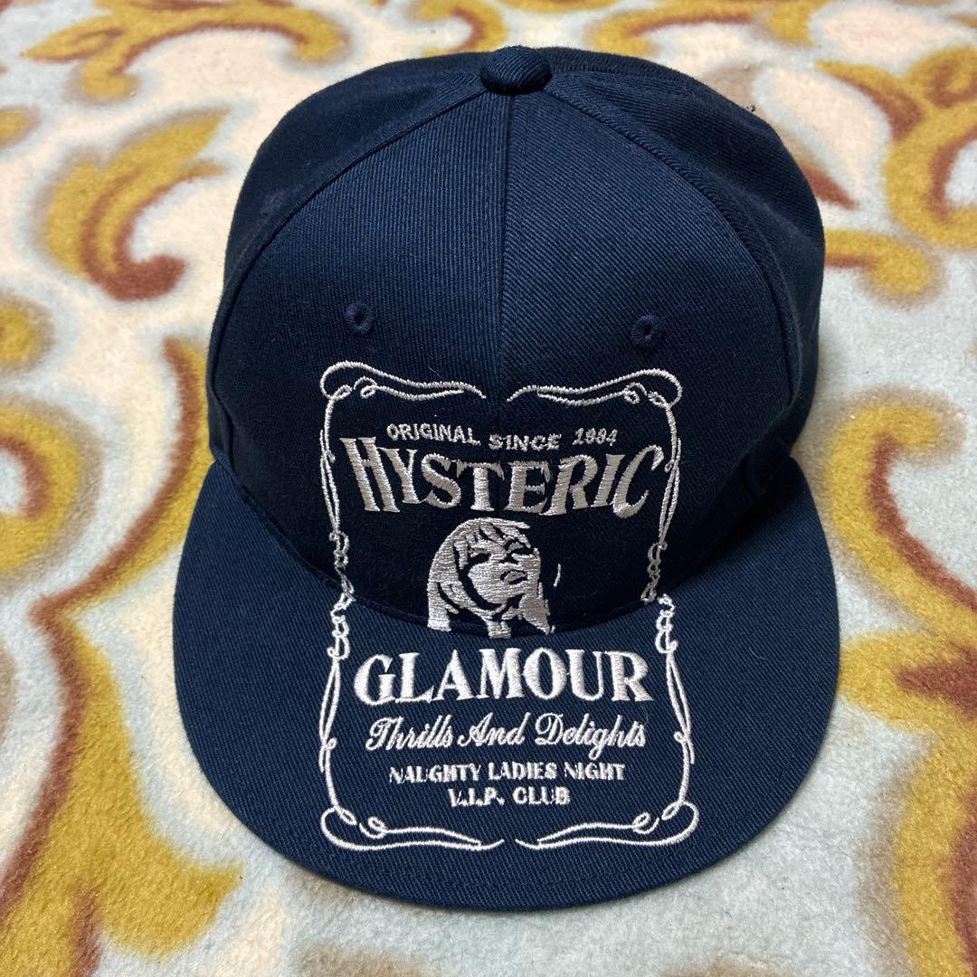 HYSTERIC GLAMOUR 刺繍ロゴ ネイビーキャップ
