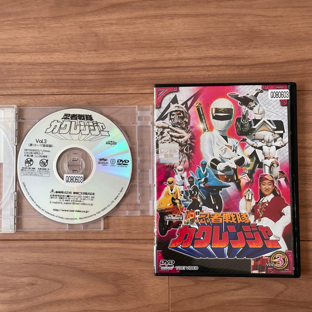 忍者戦隊カクレンジャー レンタル落ちDVD 9巻セット