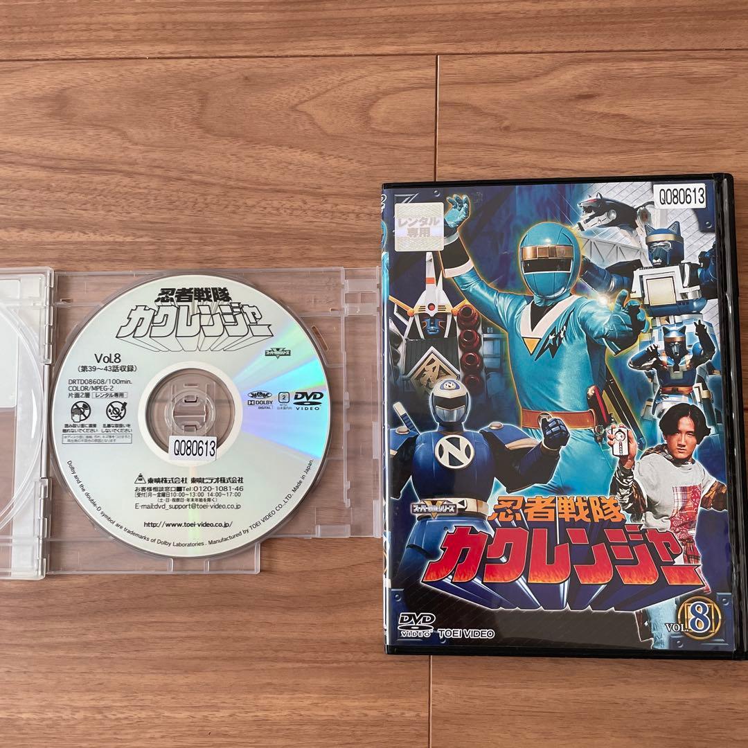 忍者戦隊カクレンジャー レンタル落ちDVD 9巻セット