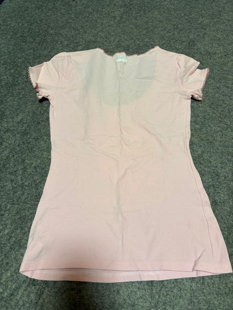 D&G LOVE AND PEACE ピンク Tシャツ
