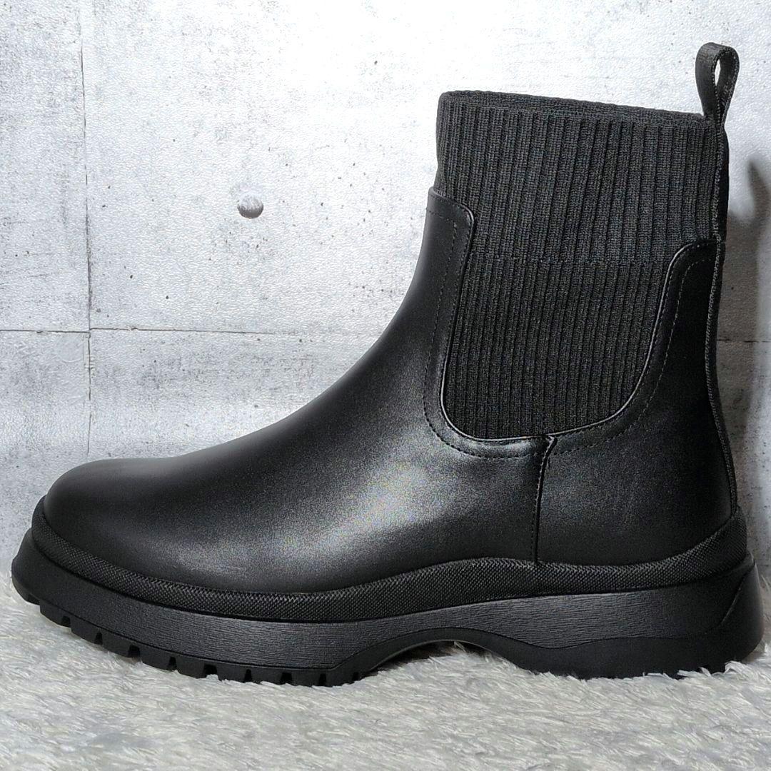【未使用保管品 近年モデル タグ付き】マルシャルテル　サイドゴアブーツ　ブラック