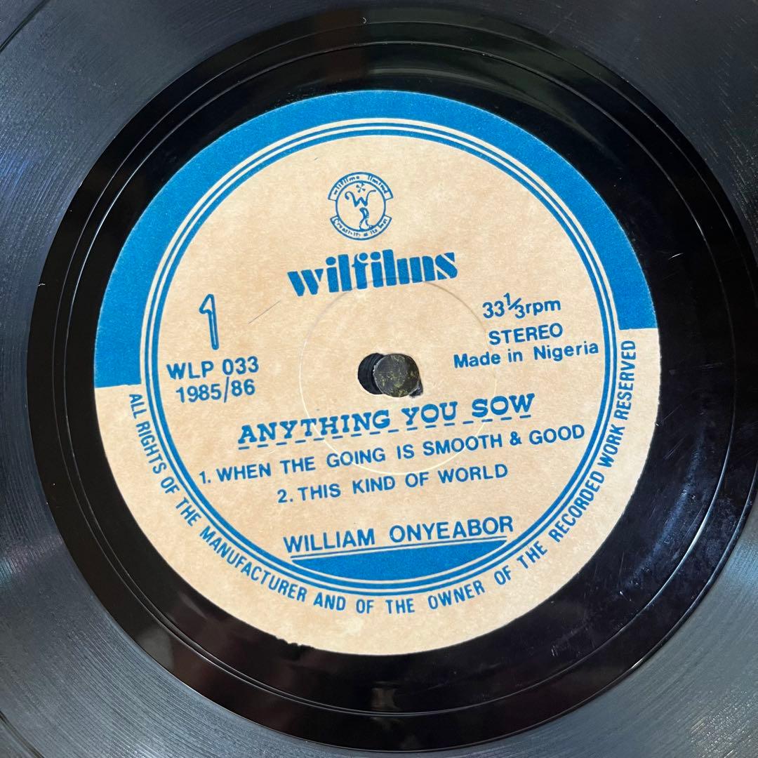 WILLIAM ONYEABOR AFROレアグルーヴ オリジナル