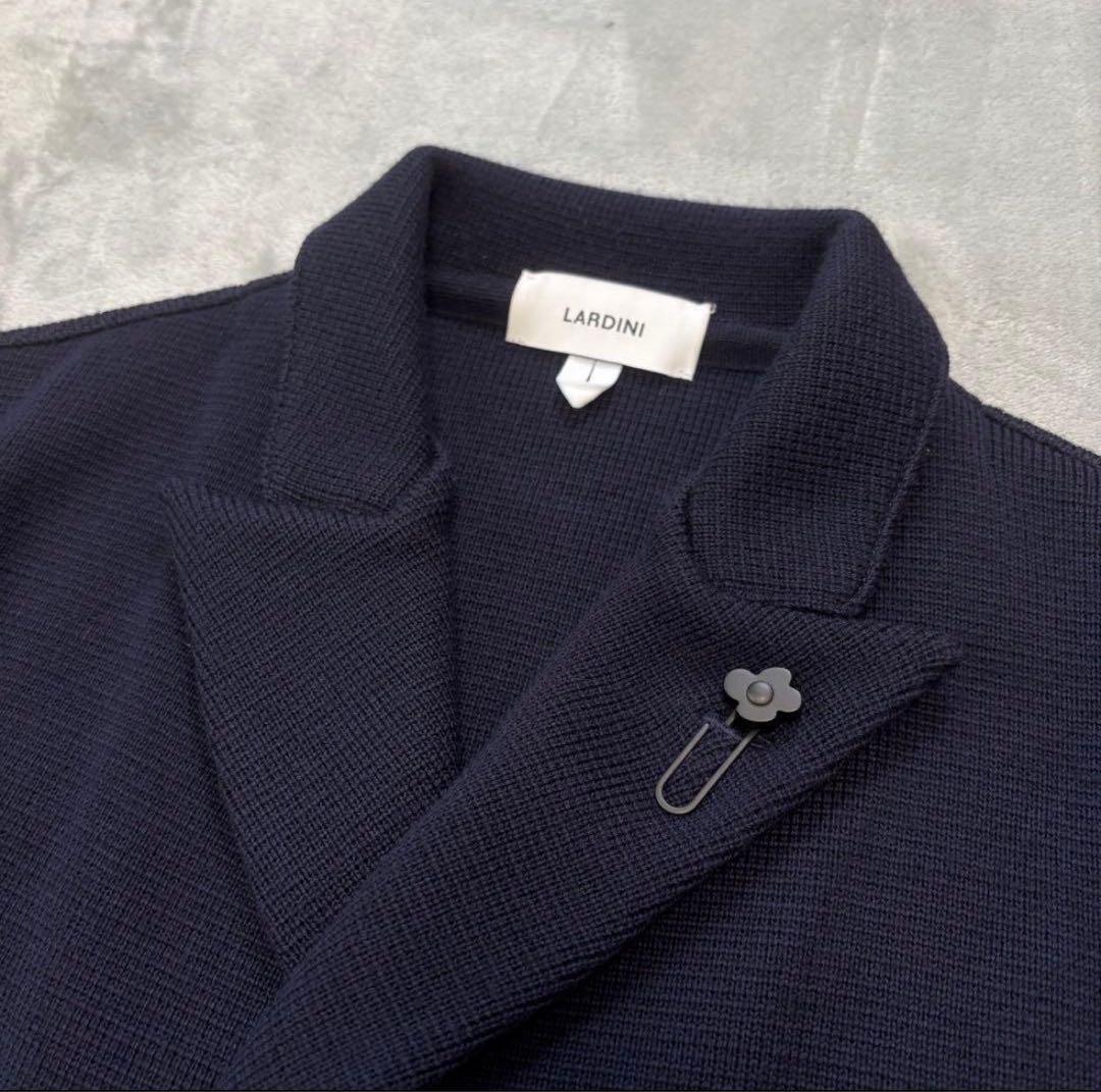 極美品✨ LARDINI ダブルテーラード　ミラノリブニット　金ボタン　現行6B