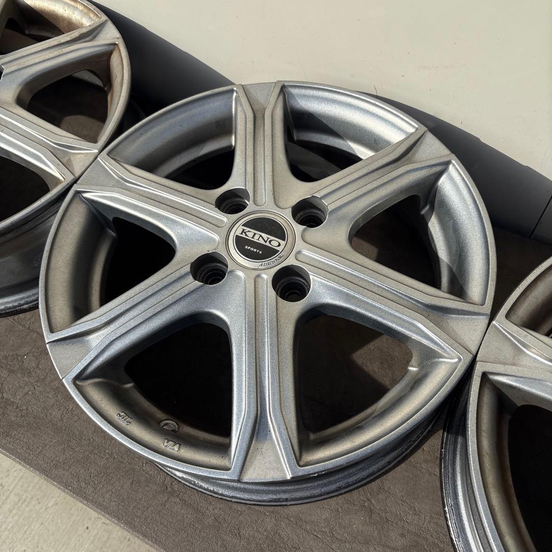 キノ スポーツ KINO SPORTS アルミホイール 14 インチ。　2本