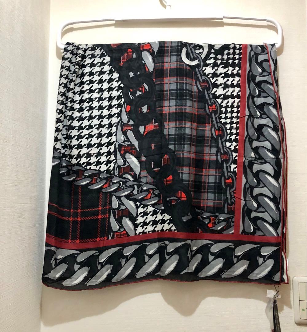 ★新品★ファリエロサルティ　モダール　カシミヤ　ストール　チェック　イタリア製