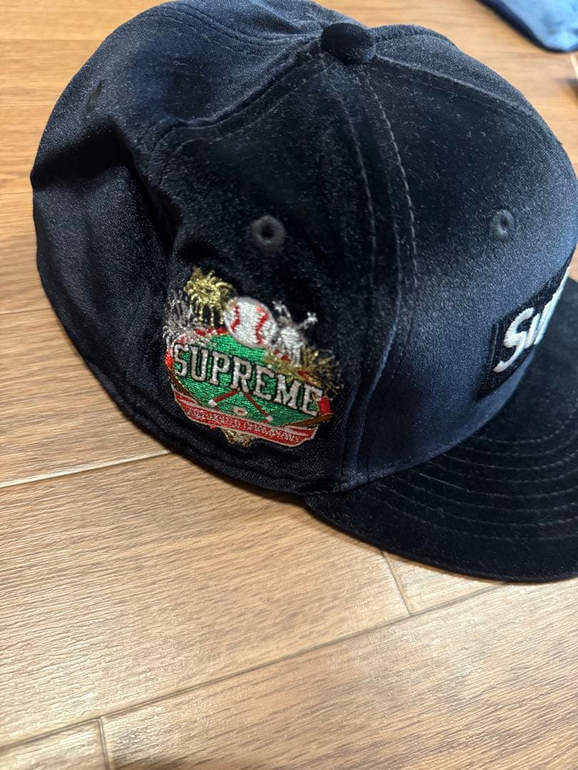 Supreme ベースボールキャップ 59FIFTY 7 1/4黒
