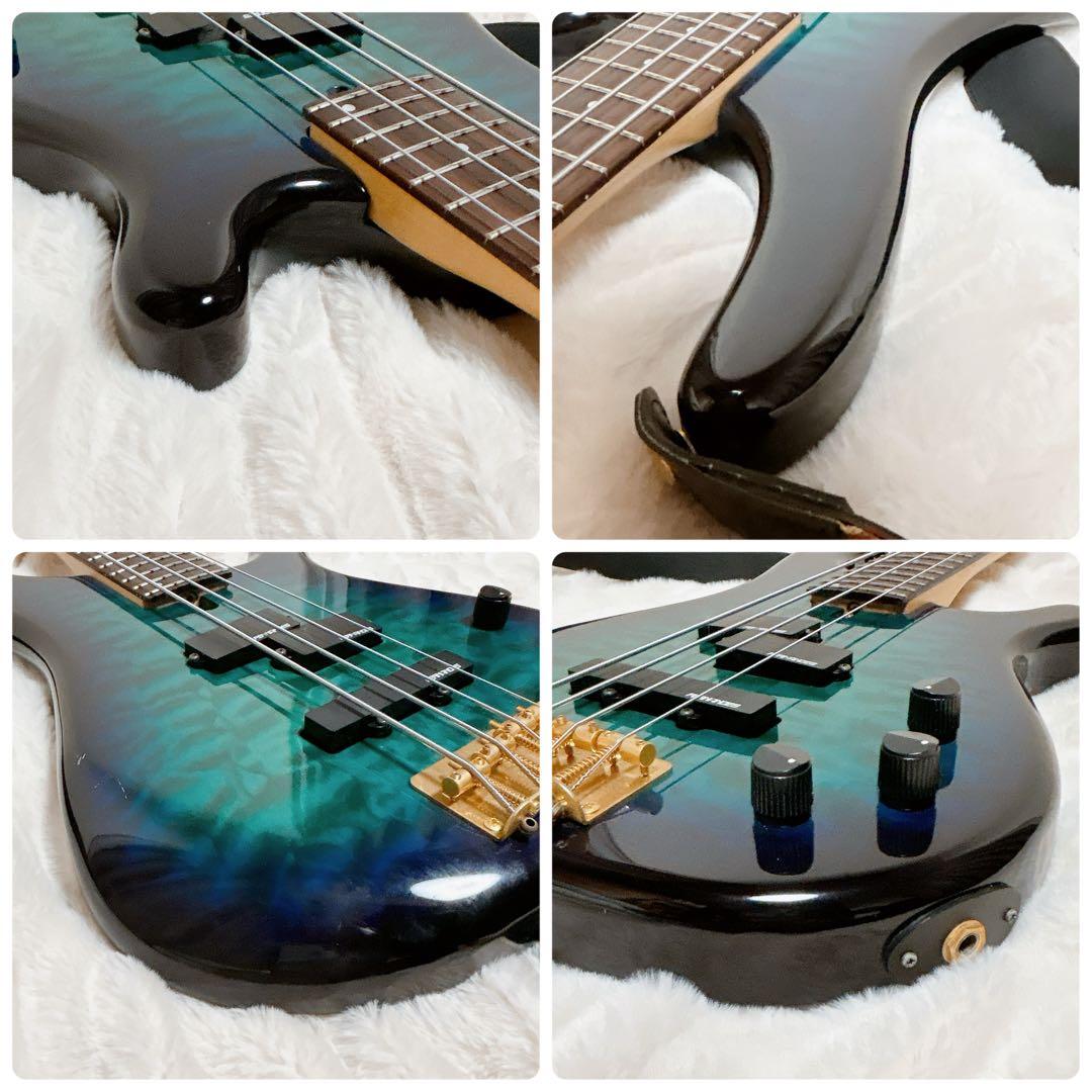 Fernandes FRB-40 PJ シースルーグリーン エレキベース