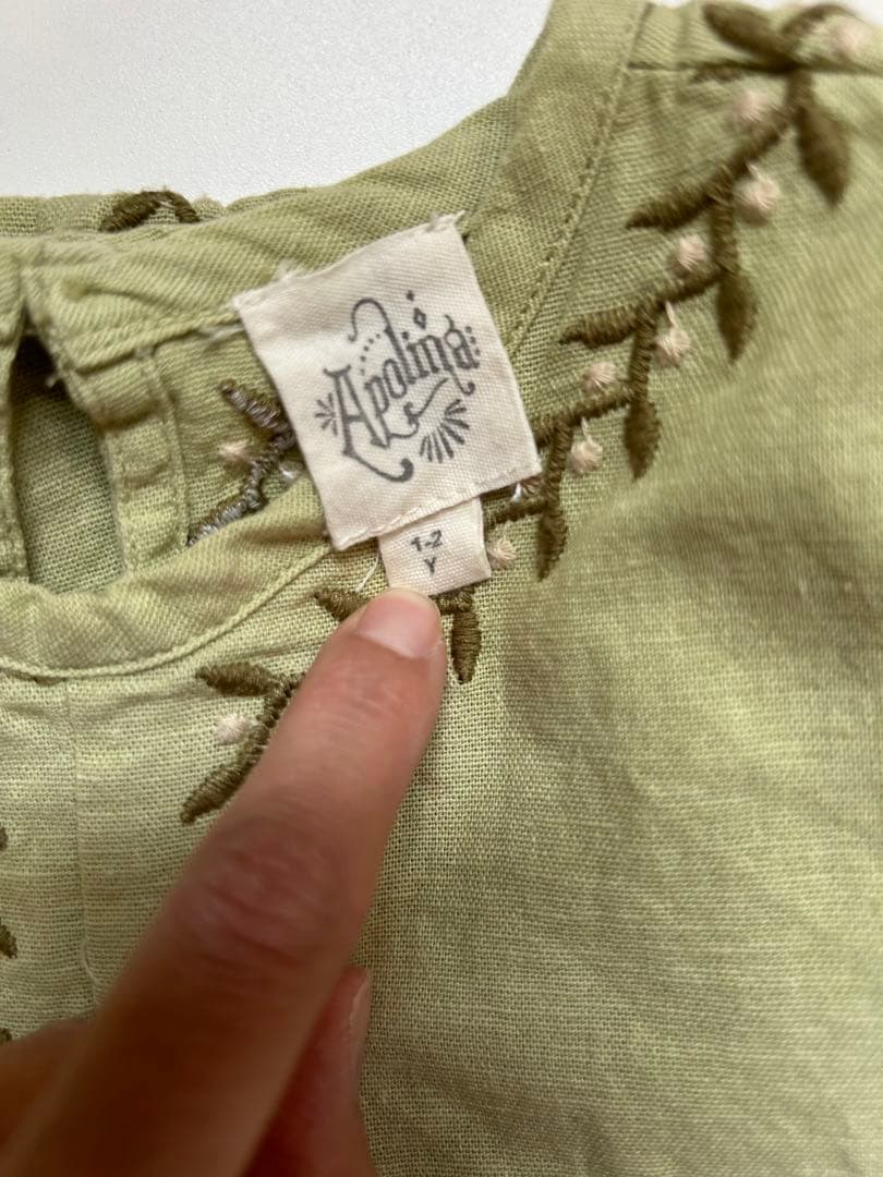 ワンピース Apolina Vela Dress - Peridot 1-2y