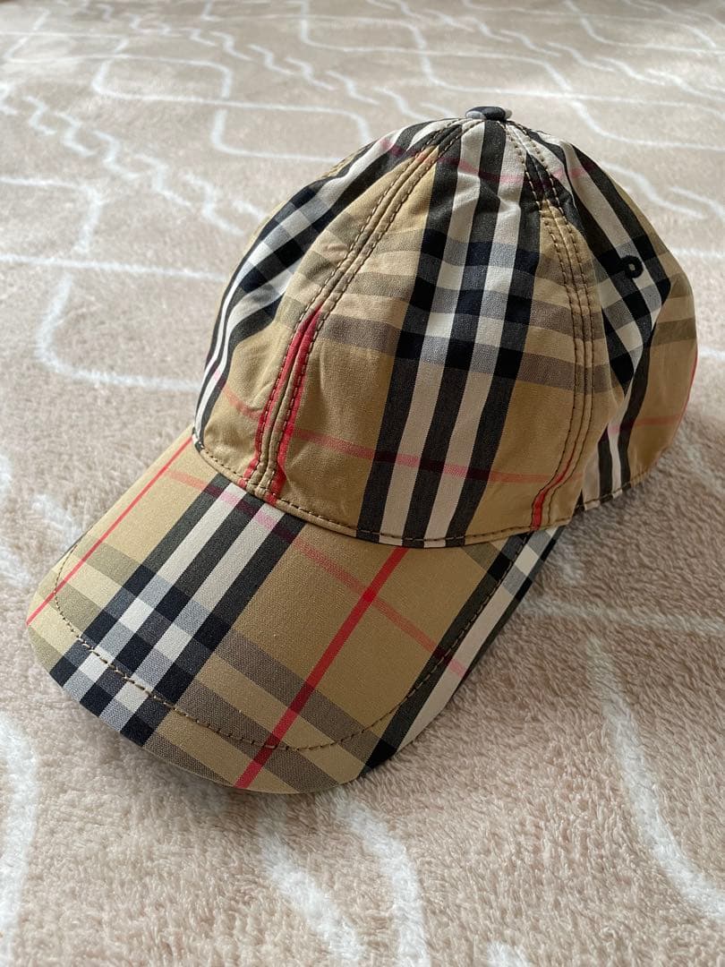 (USED)Burberry チェック柄　キャップ 帽子