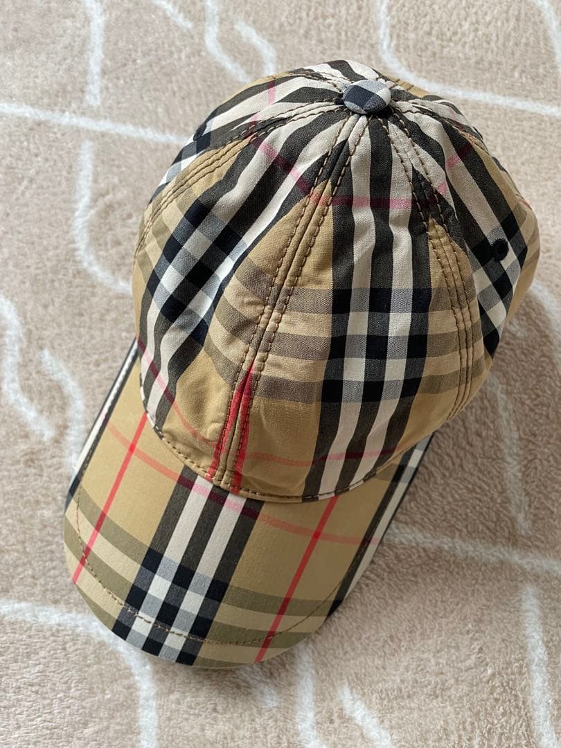 (USED)Burberry チェック柄　キャップ 帽子