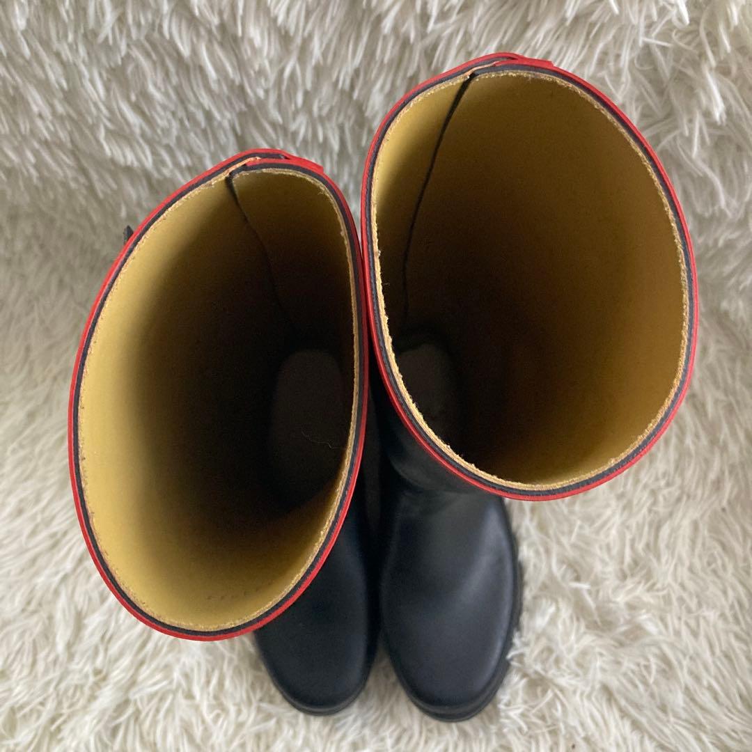 AIGLE 長靴 ブラック/レッド シャンタベル　37