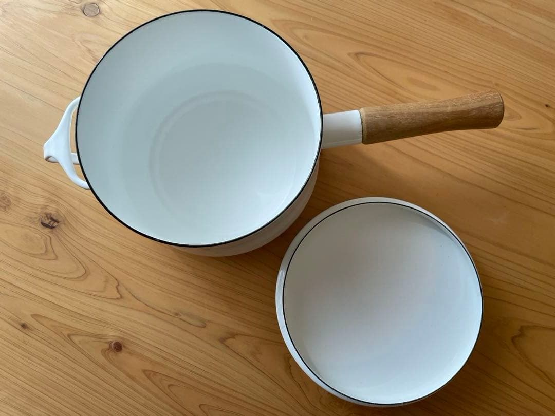 DANSK コベンスタイル　白色　深型　18cm ホーロー鍋