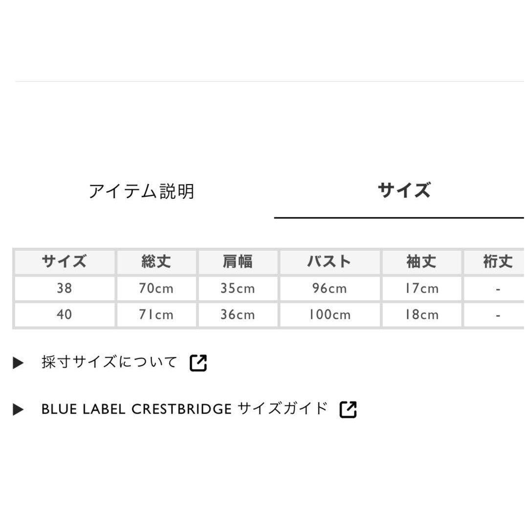 新品ブルーレーベル・クレストブリッジサイドチェックスムースカットソー