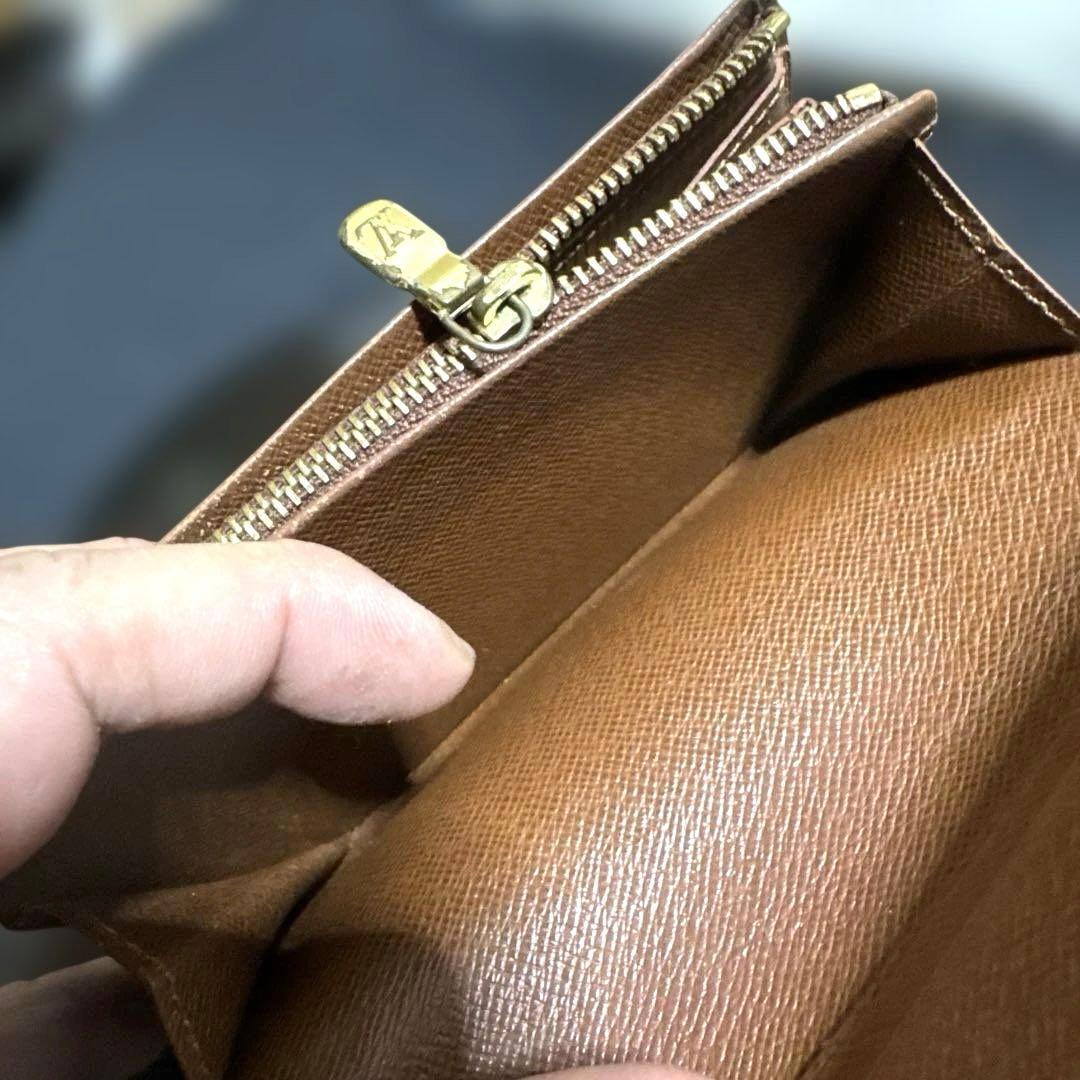 ⑤☆優良品☆ モノグラム♪Ｌ字型ファスナー財布
