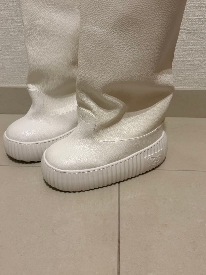 YELLO BONE LONG BOOTS ホワイト ロングブーツ 限定モデル
