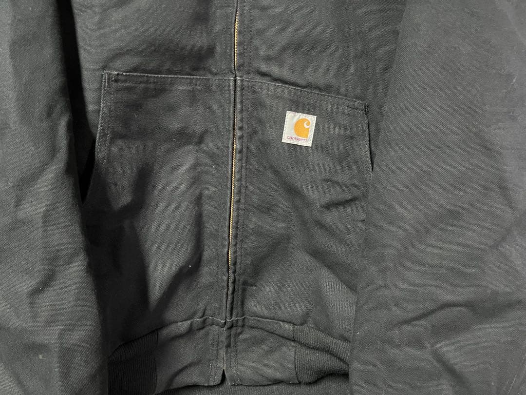 Carhartt ブラック ジャケット アクティブ usa スーパービッグサイズ