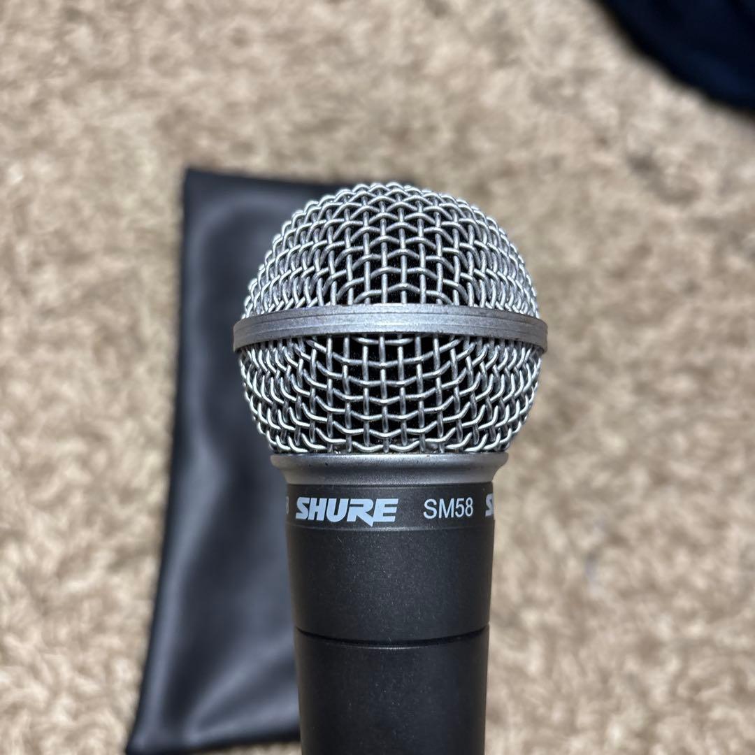 SHURE SM58 ダイナミックマイク 専用ケース付き