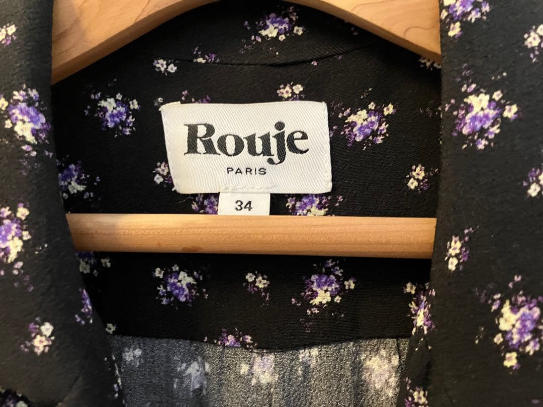 rouge paris IENA 花柄 半袖 ひざ丈ワンピース　34 神崎恵