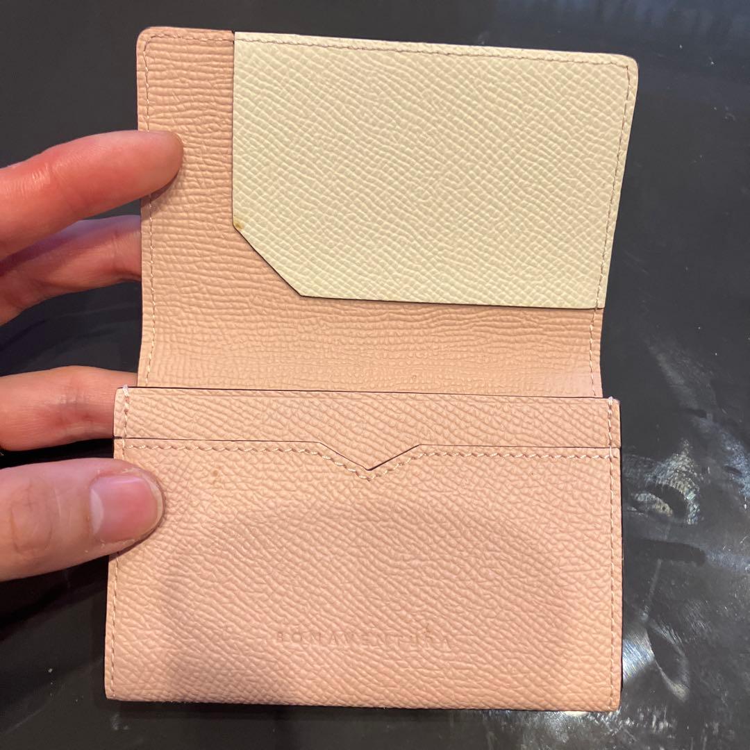 BONAVENTURA ピンク レザー 名刺入れ