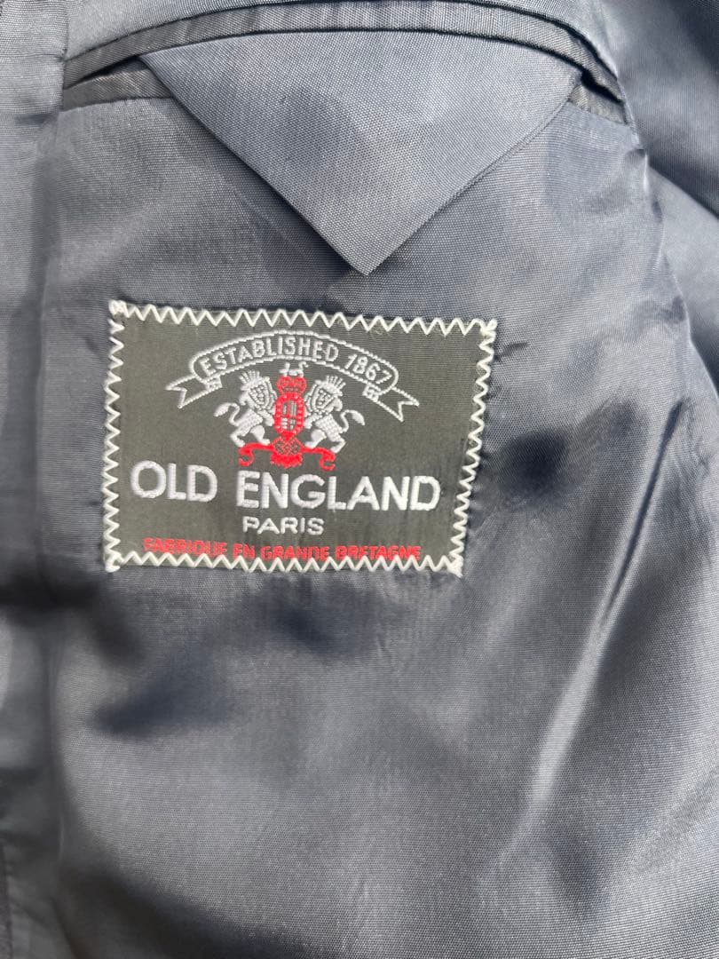 vintage‼️OLD ENGLAND ネイビー ダブルブレストジャケット