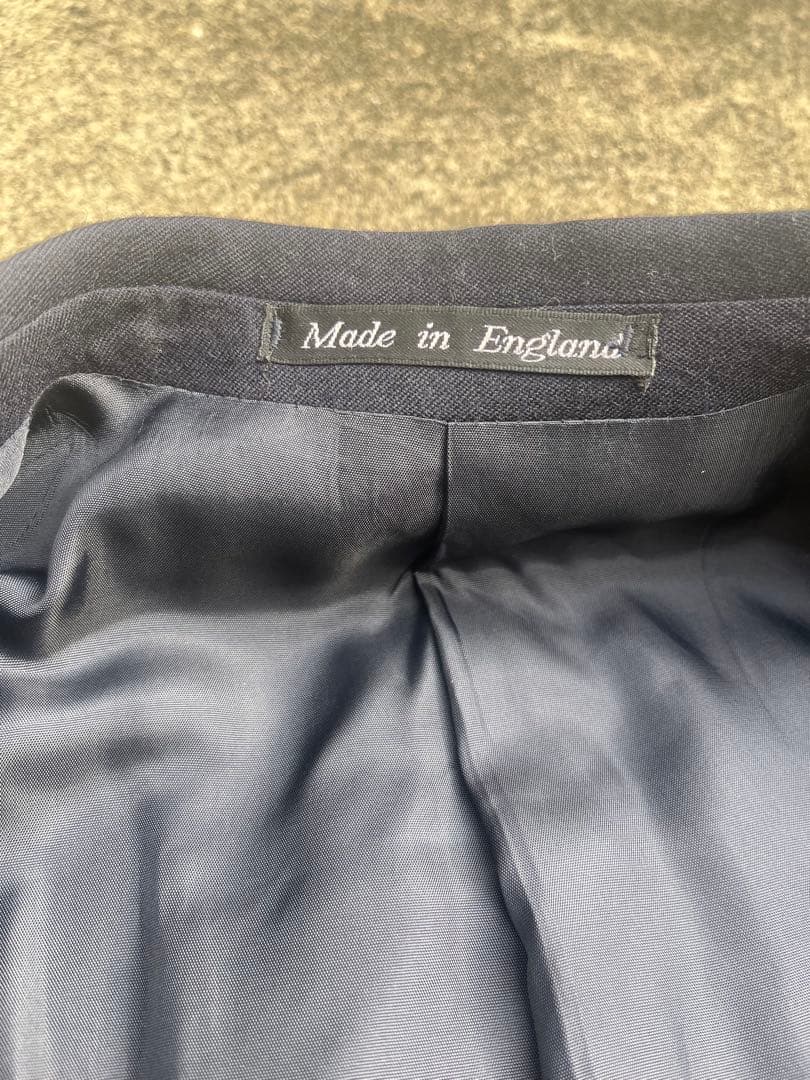 vintage‼️OLD ENGLAND ネイビー ダブルブレストジャケット