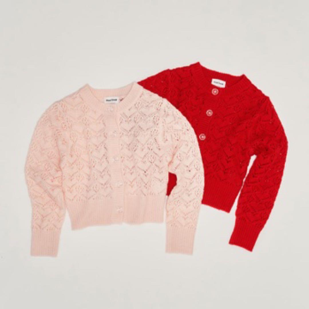 Treat ürself Heart melt cardigan pink