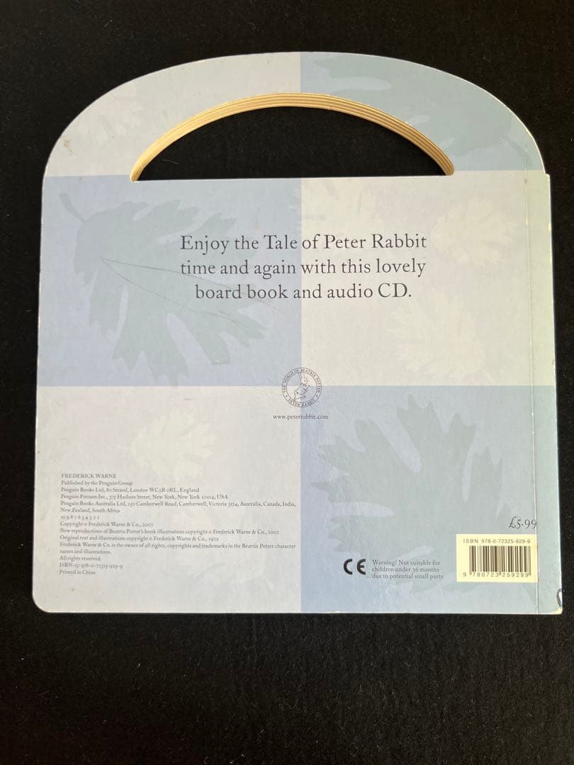 【英語絵本】The Tale of Peter Rabbit Book+ CD