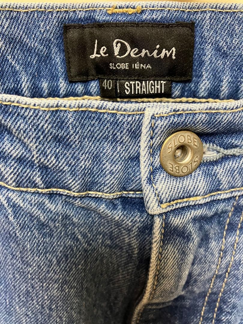 【まゆげじ】SLOBE IENA LE DENIM ストレートデニムパンツ