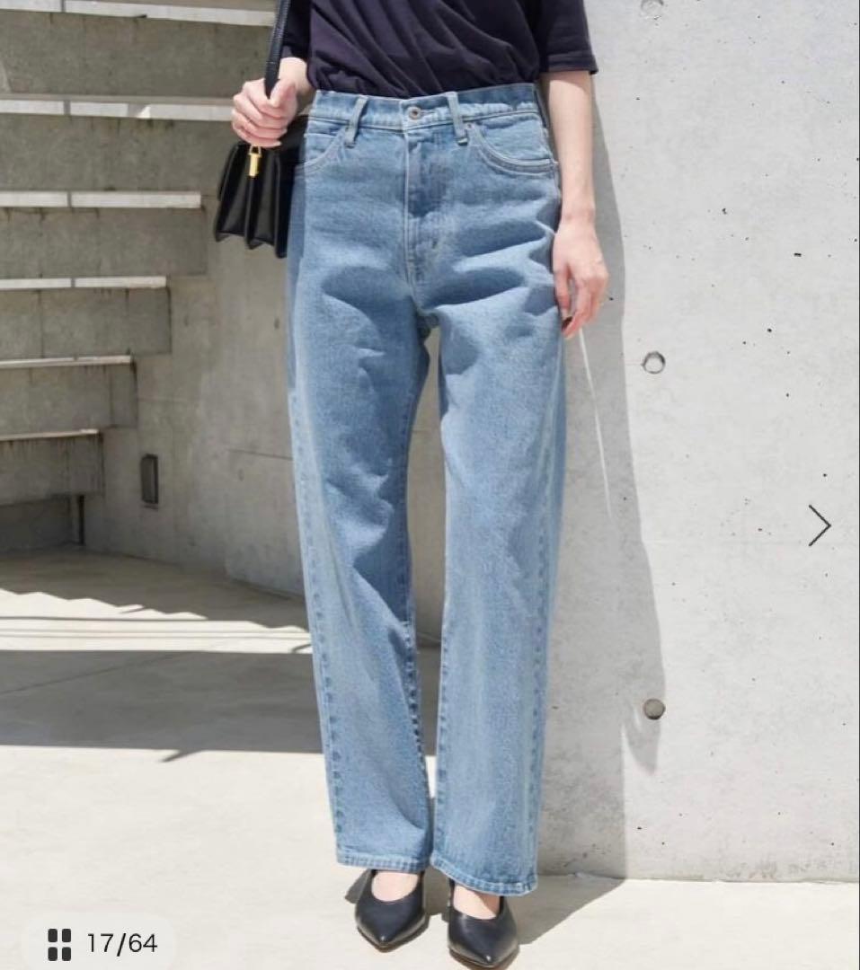 【まゆげじ】SLOBE IENA LE DENIM ストレートデニムパンツ