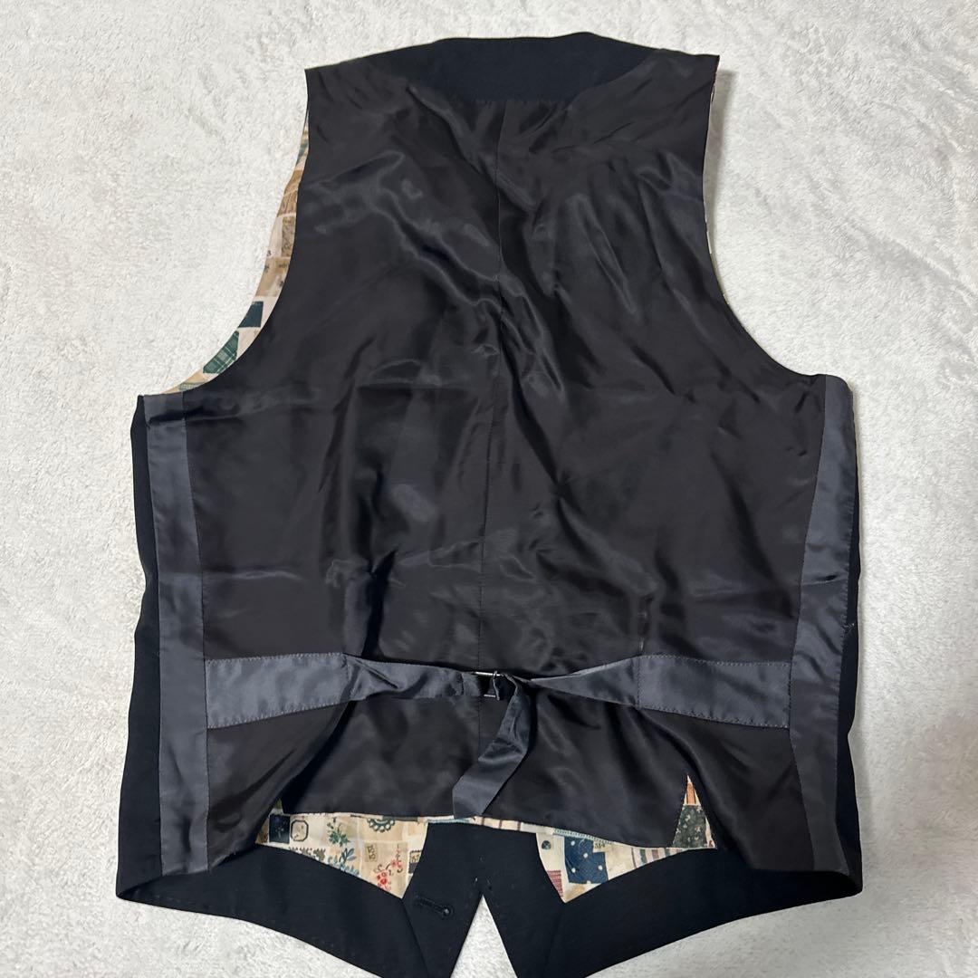 ✨Paul Smith ポールスミス ジレ ベスト L ブラック　 裏地　総柄