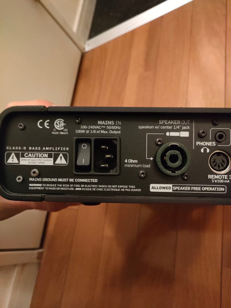 【TC ELECTRONIC RH750 】ベースアンプヘッド 付属品有り◎
