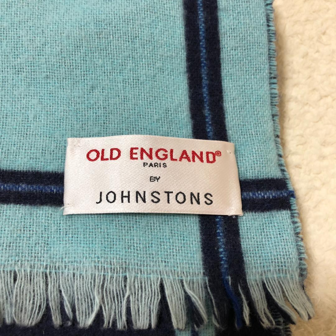 OLD ENGLAND　JOHNSTONS　チェック柄マフラー