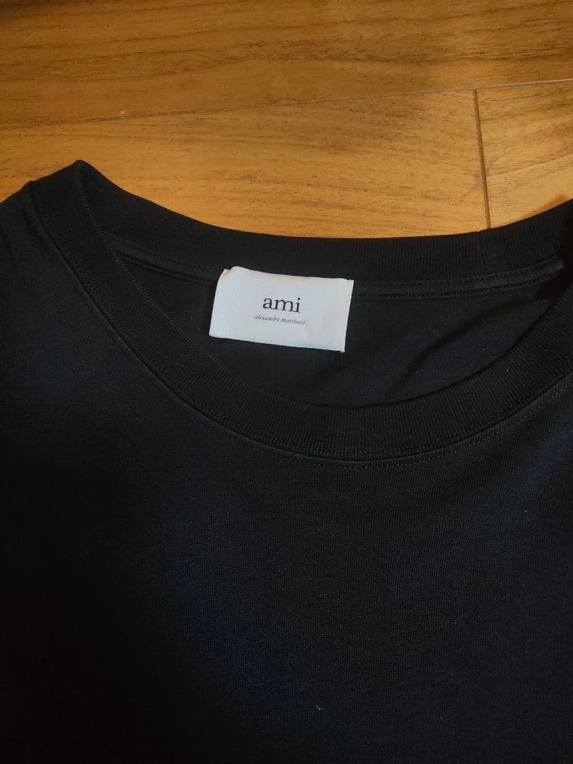 アサヒ　AMI PARIS　Tシャツ　ブラック　L