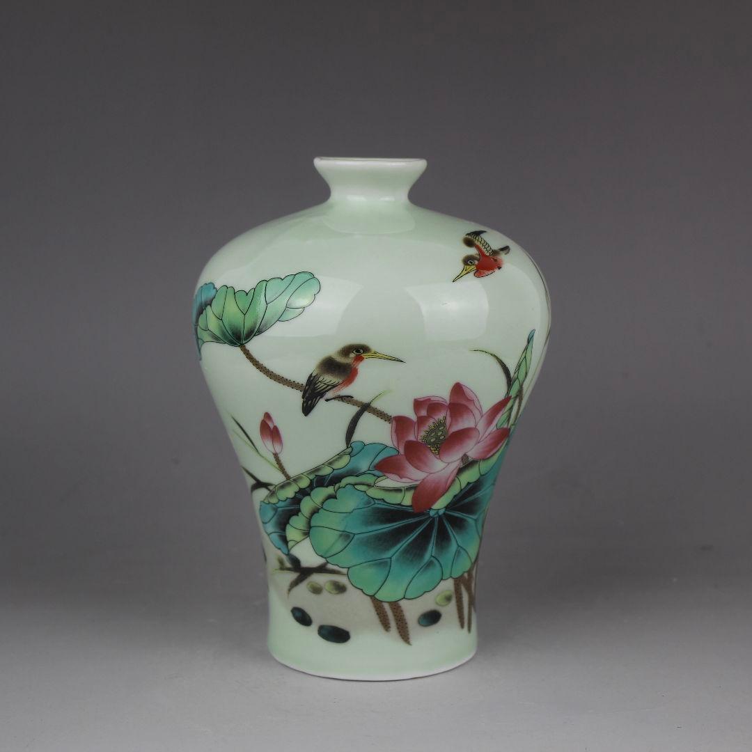 中国美術　花瓶　陶磁器  装飾品 工芸品美術品 置物