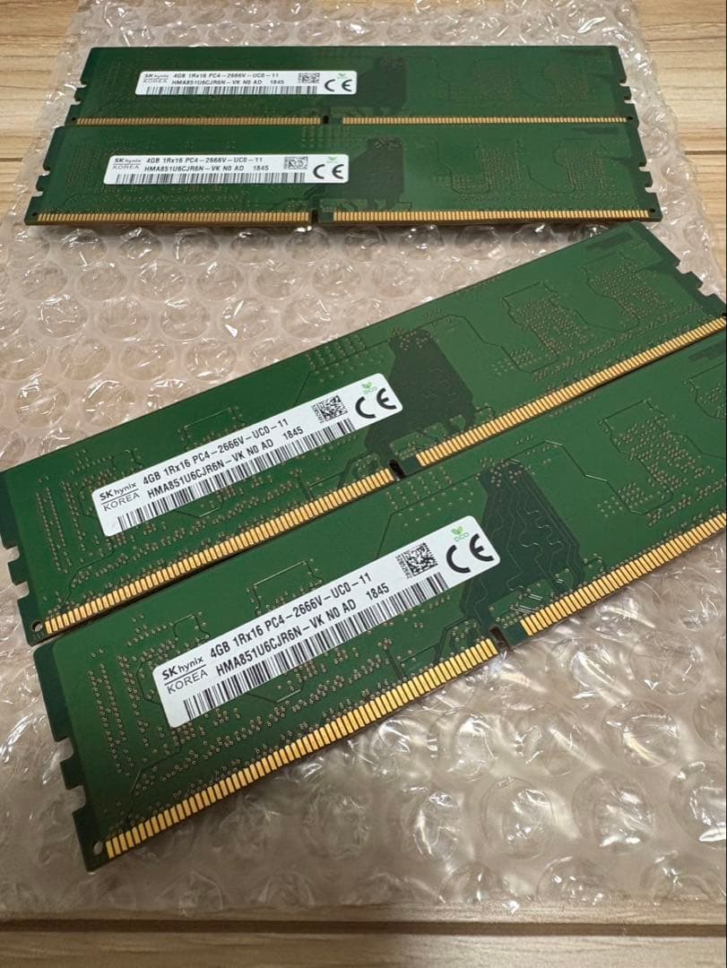 SK Hynix / 4GB /PC4-2666V /メモリ4枚
