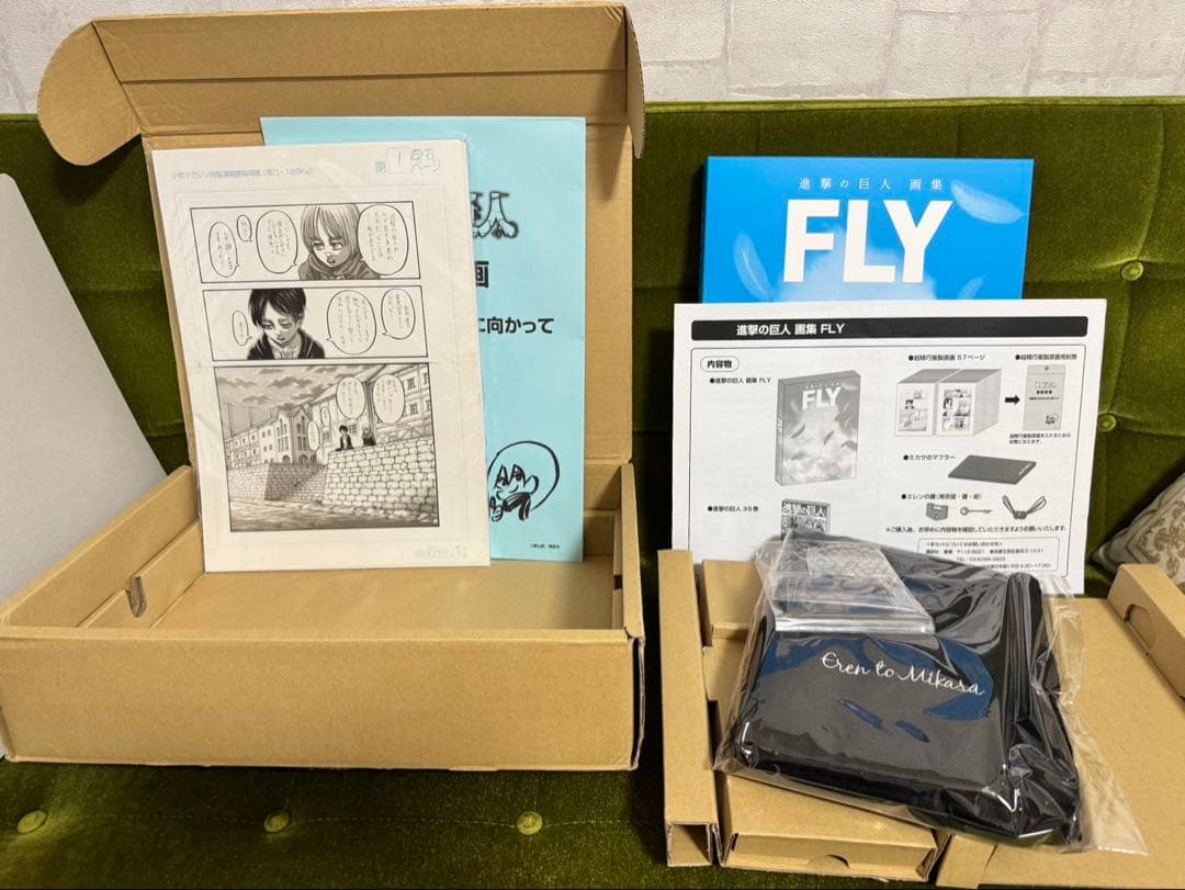進撃の巨人　画集　FLY セット　美品　35巻のみ無し