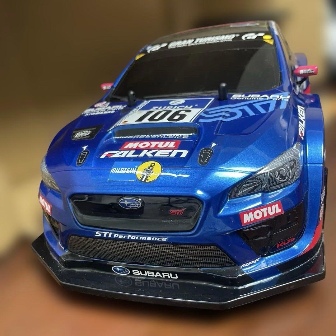 タミヤ　ラジコンセット　スバルWRXボディ