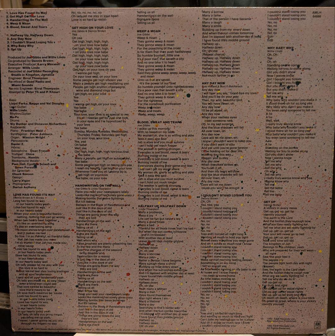 DENNIS BROWN LOVE HAS FOUND ITS WAY デモ版