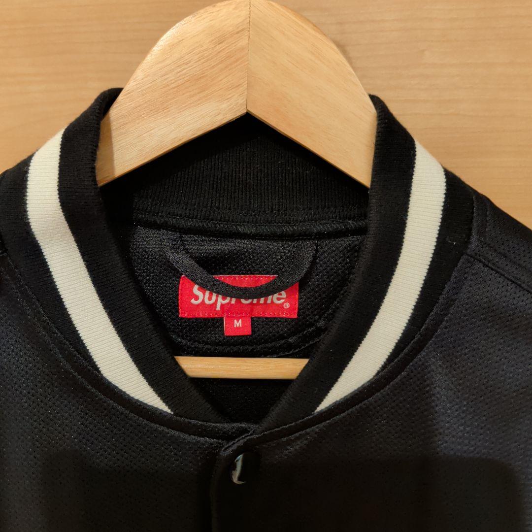 Supreme　Mesh Varsity Jacket　Mサイズ　ブラック