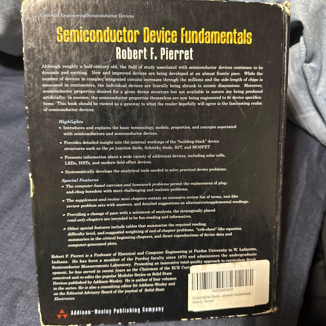 洋書 Semiconductor Device Fundamentals