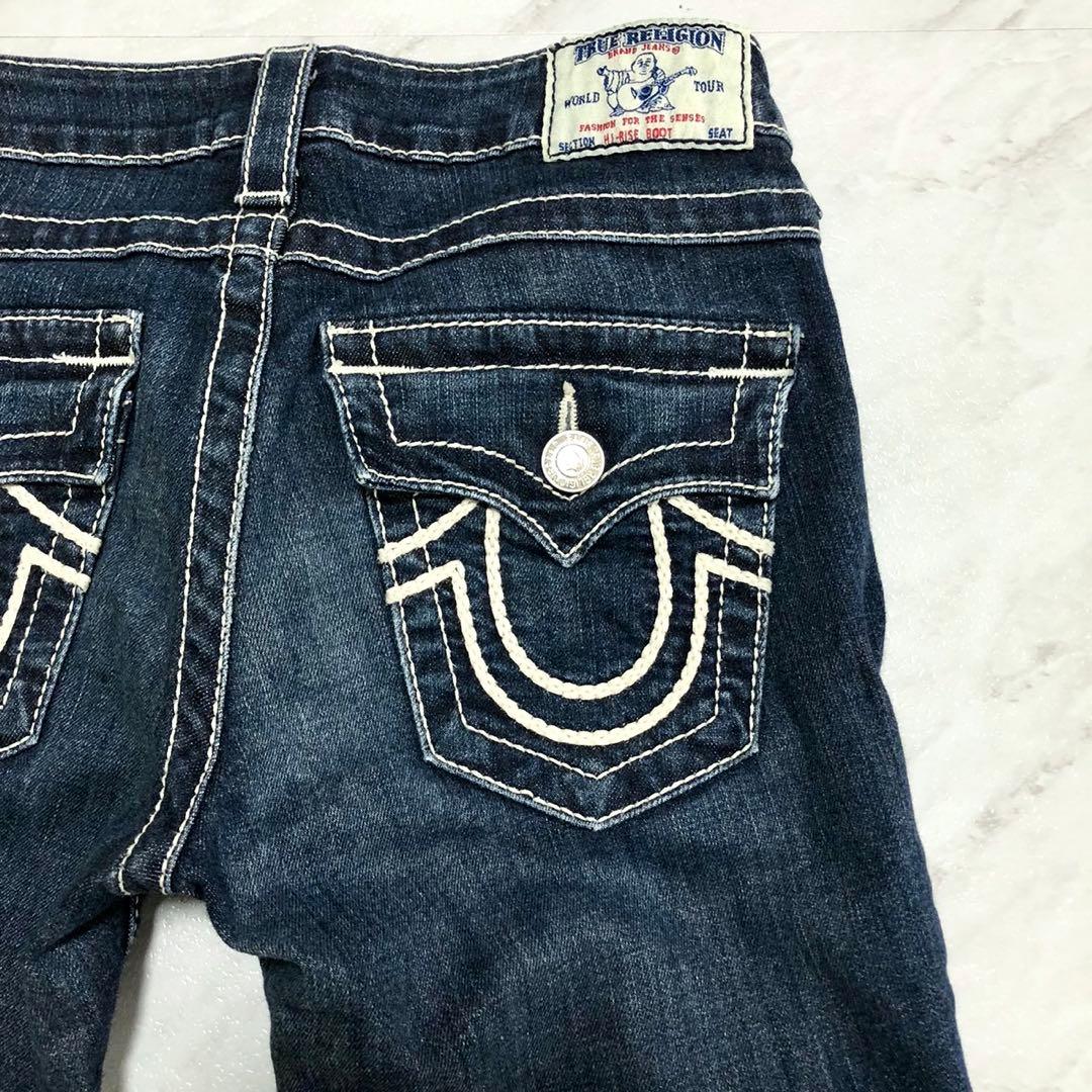 【美品】トゥルー レリジョン デニム HI-RISE BOOT フレア 25
