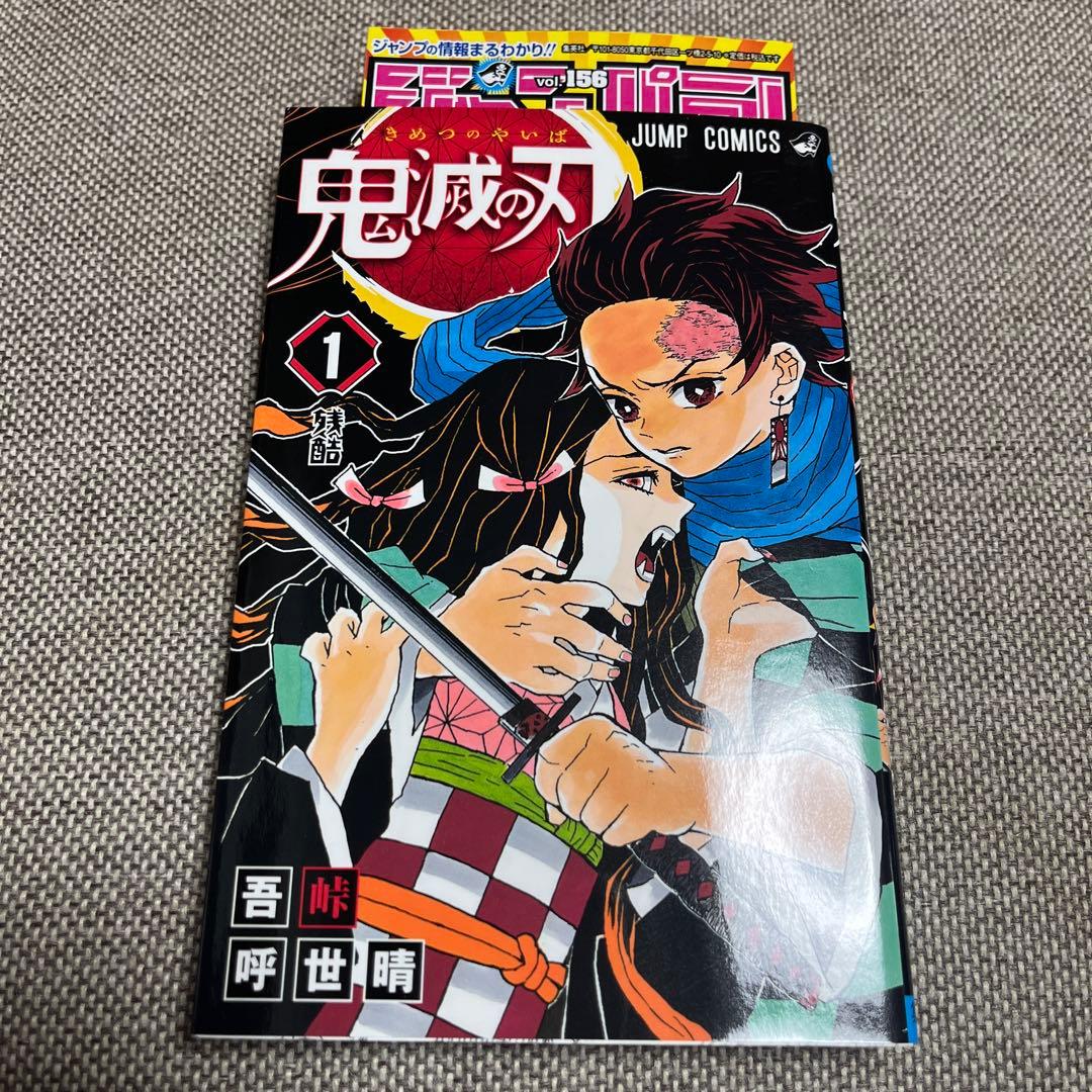【全巻初版】鬼滅の刃　美品　鑑定視野　DAMONSLAYER ジャンパラ　帯付き