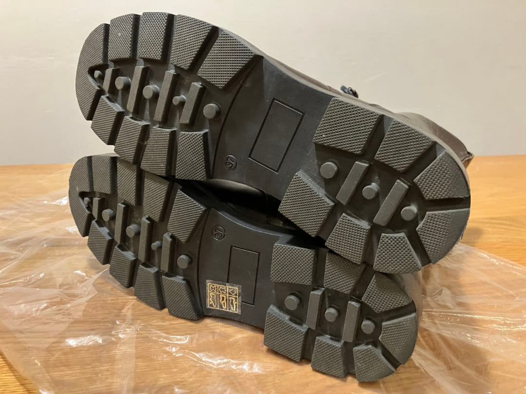 【極美品】FABIO RUSCONI　サイドジップレースアップブーツ 茶 37