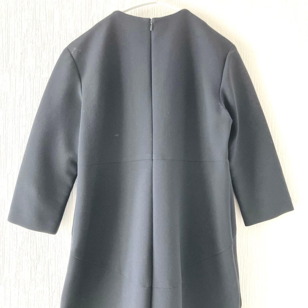 美品YOKO CHAN パールワンピース ブラック38コクーンシルエット