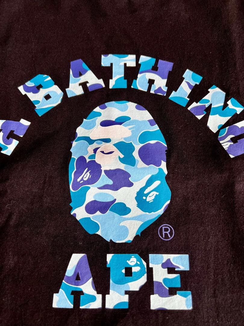 [美品]A BATHING APE アベイシングエイプ ロンT カモフラ