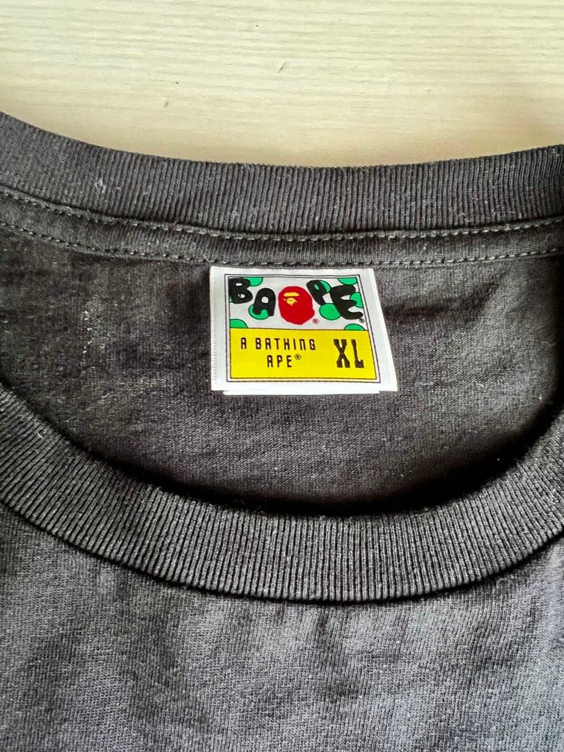 [美品]A BATHING APE アベイシングエイプ ロンT カモフラ