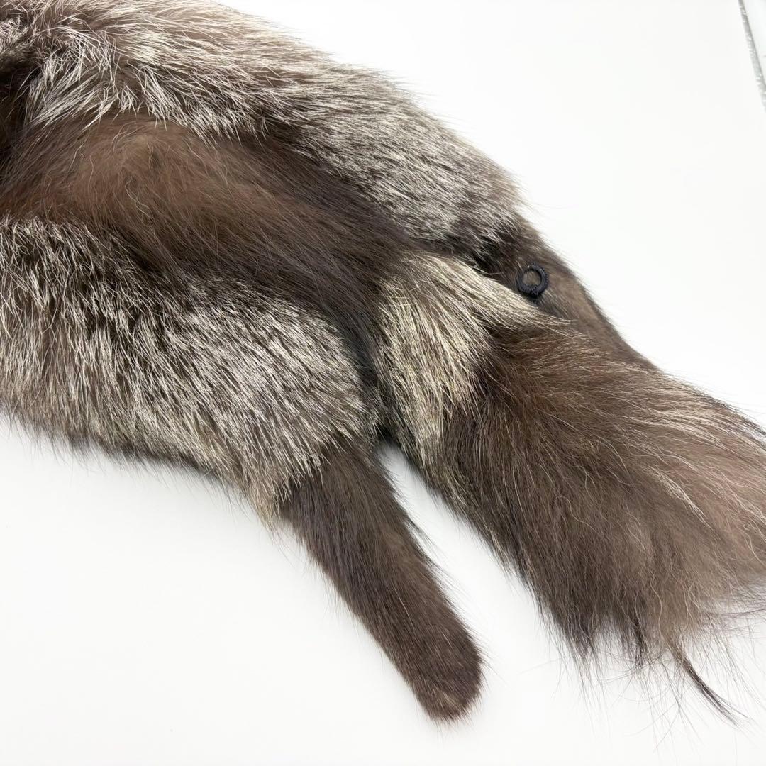 ✨極美品✨キツネ　タヌキ　剥製　ストール　マフラー　ファー