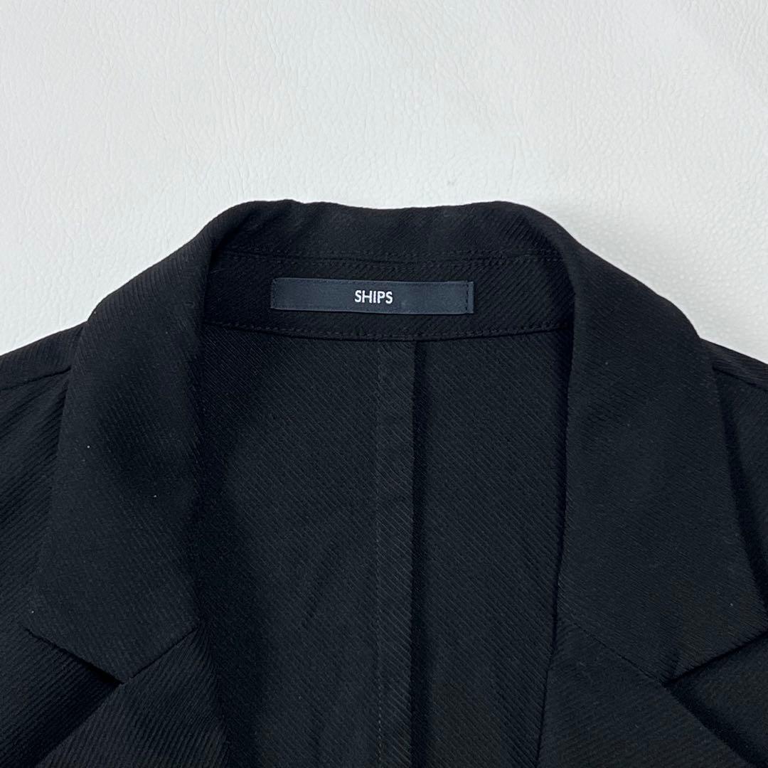 専用　　　XL/近年✨シップス カルゼ生地ストレッチテーラードジャケット 黒